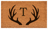 Calloway Mills Antler Monogram Doormat, 36"x72", Letter T