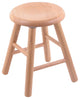 Holland Bar Stool, Oak Saddle Dish Vanity Stool, Smooth Legs