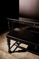 Portuguese Desk, Small, 60", Hand Rubbed Black