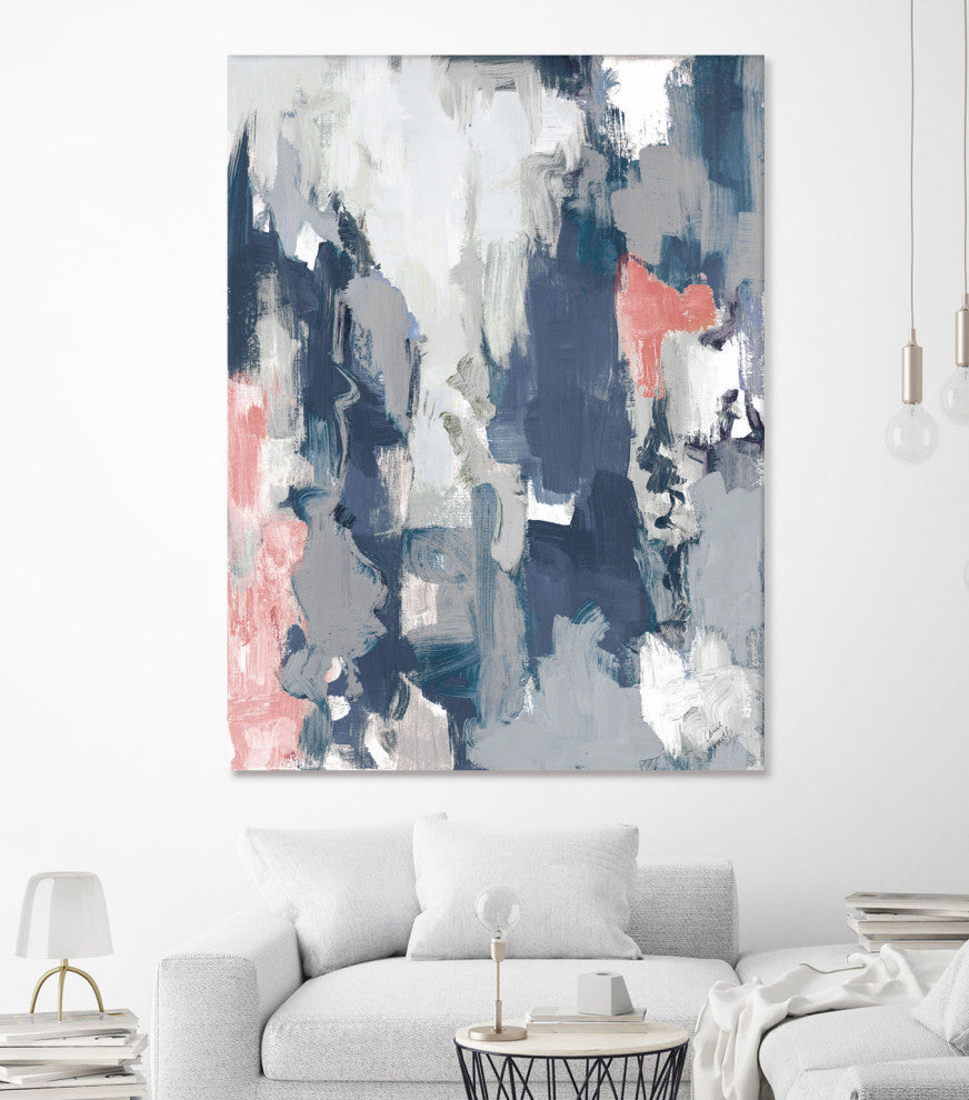 Blue Serenade Abstract - 72 x 54 by Lanie Loreth