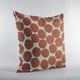 Plutus Red Beige Tomato Dot Luxury Throw Pillow, 20"x26"