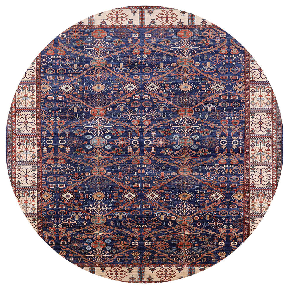 Ahgly Company Indoor Round Mid-Century Modern Area Rugs, 3' Round