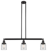 INNOVATIONS LIGHTING 213-OB-G52-LED Small Bell 3 Light Island Light