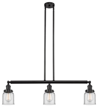 INNOVATIONS LIGHTING 213-OB-G52-LED Small Bell 3 Light Island Light