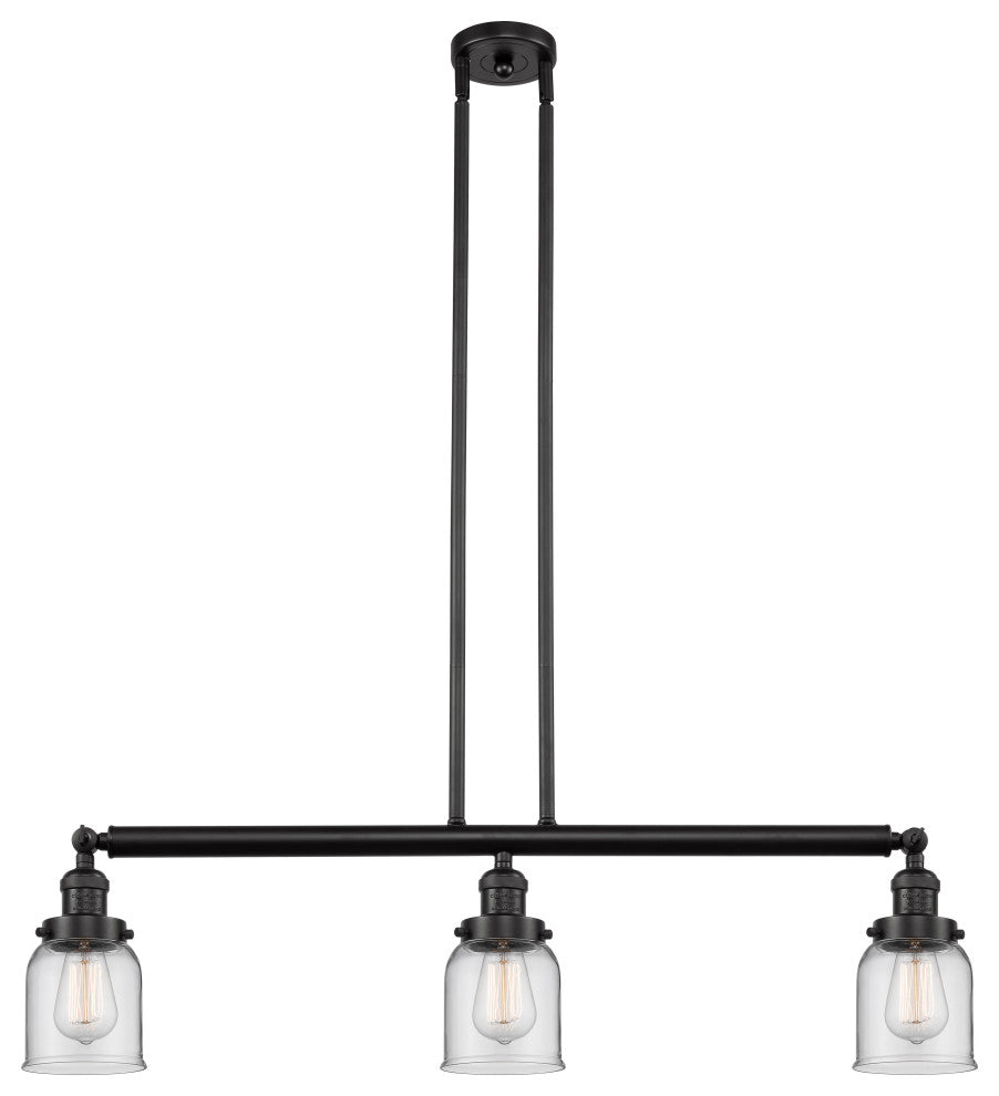 INNOVATIONS LIGHTING 213-OB-G52-LED Small Bell 3 Light Island Light