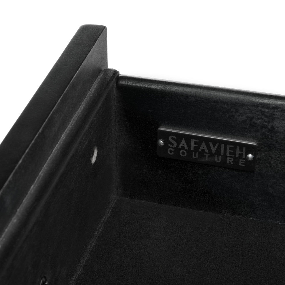 Safavieh Couture Madden Retro Dresser, Black/Silver