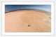 "Lone Surfer'S View" Framed Print by Karolis Janulis