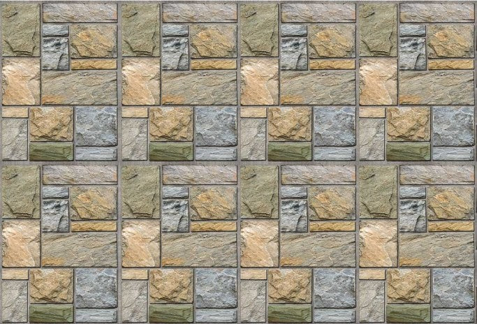 Colorful Mosaic Stone Wall Mural DS8108 (Repeating Pattern)