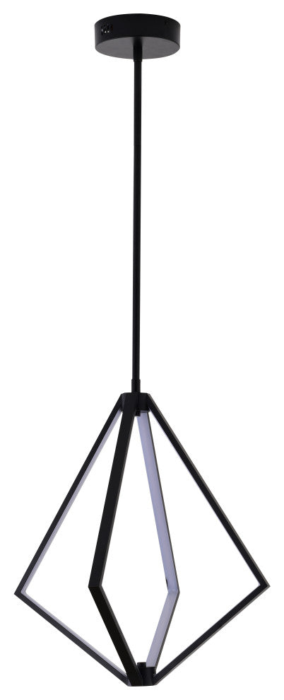 Bethel International WE01C18BK 4-Light LED Chandelier, Black