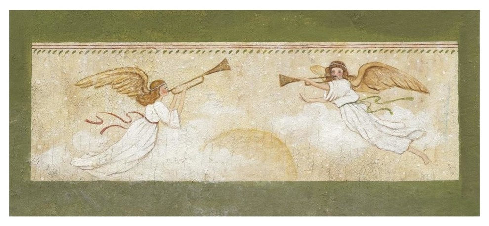"Holiday Angels" Digital Paper Print by David Carter Brown, 42"x20"