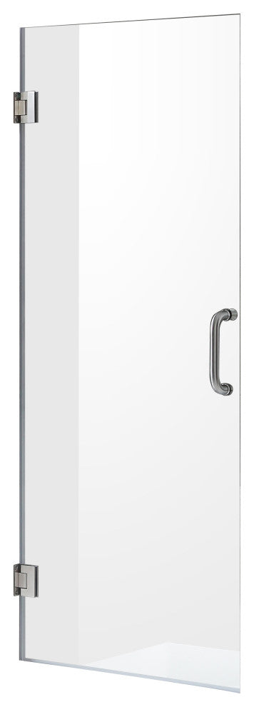 Passion Series 30 in. W x 72 in. H Frameless Hinged Shower Door in Chrome