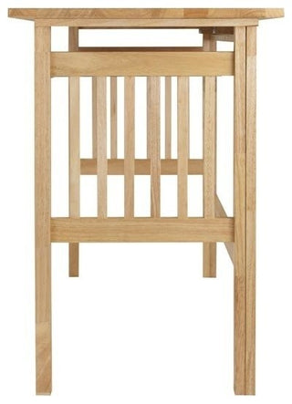 Mission Foldable Computer Desk, Natural