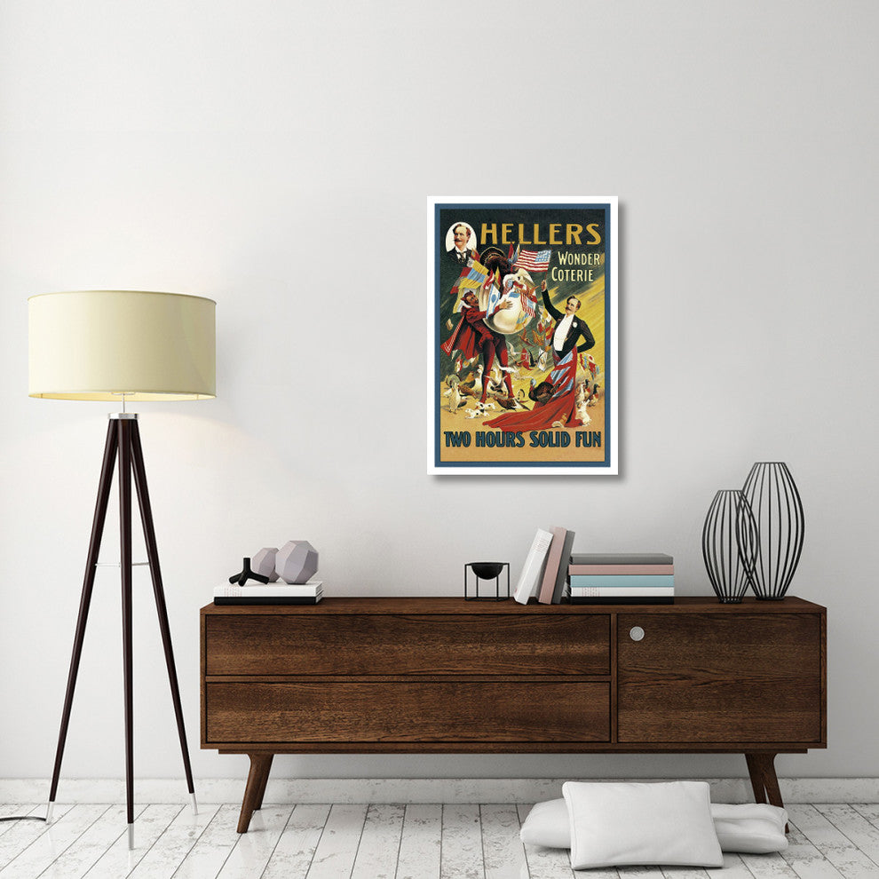 "Magicians: Heller's Wonder Coterie" Paper Print by Adolph Friedlander, 26"x38"