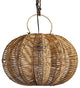 Split Stain Pumpkin Pendant Lantern 16"