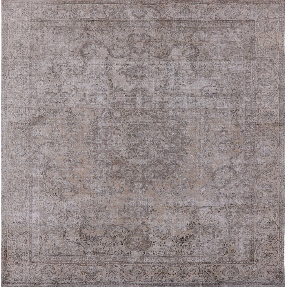 Ahgly Company Indoor Square Mid-Century Modern Area Rugs, 7' Square