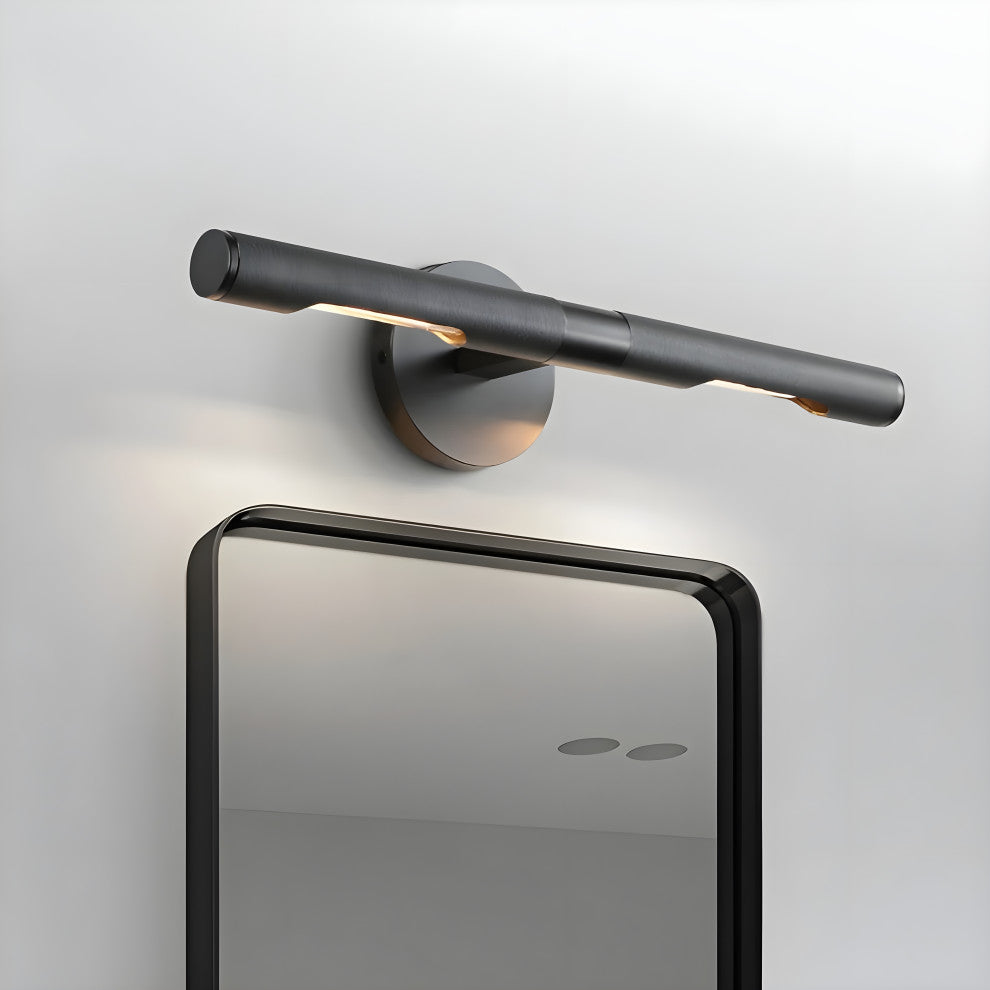 Modern Wall Lamp in the Futuristic Style for Bathroom, Bedroom, Chrome, Warm Light