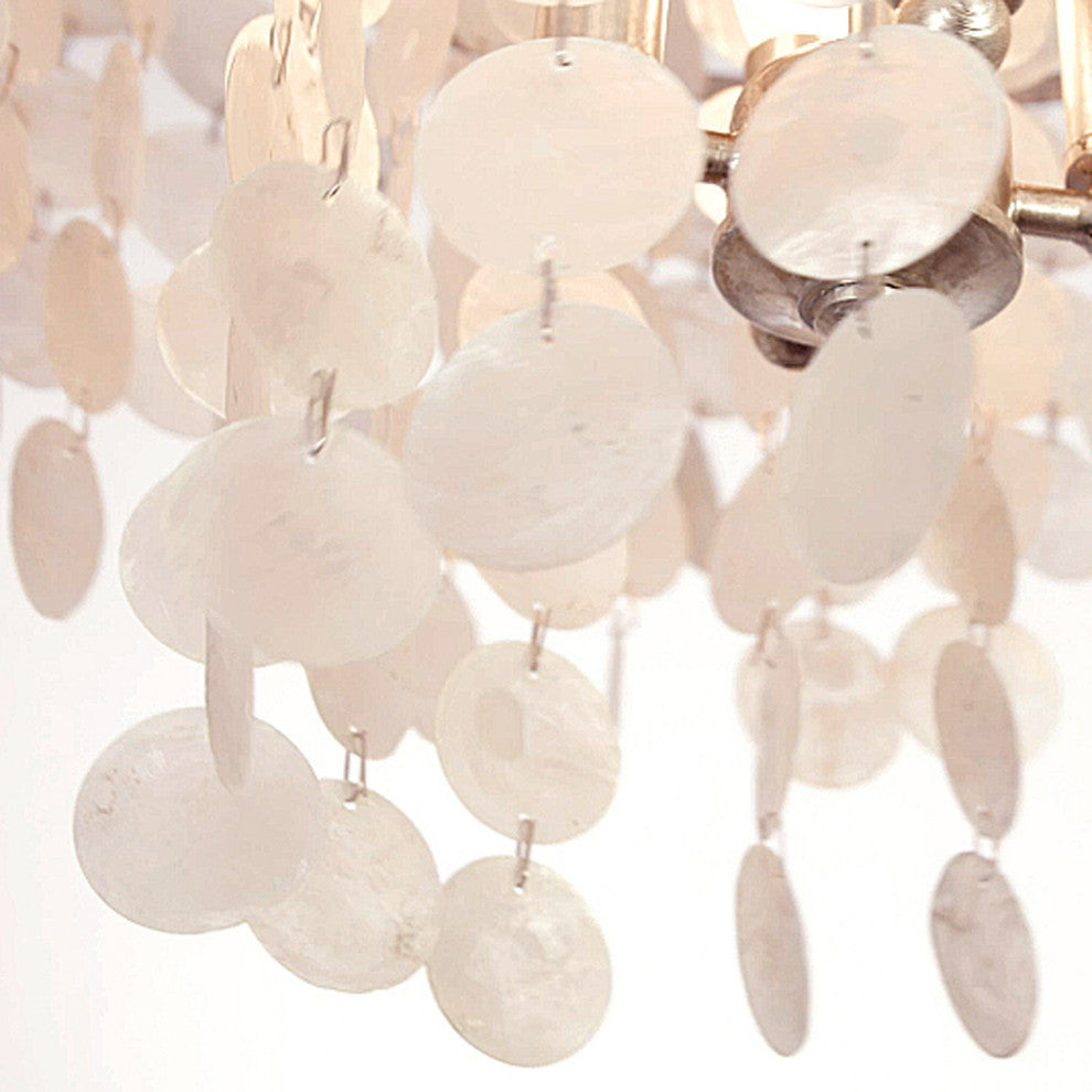 Brielle 4 Light Chandelier in Antique Silver