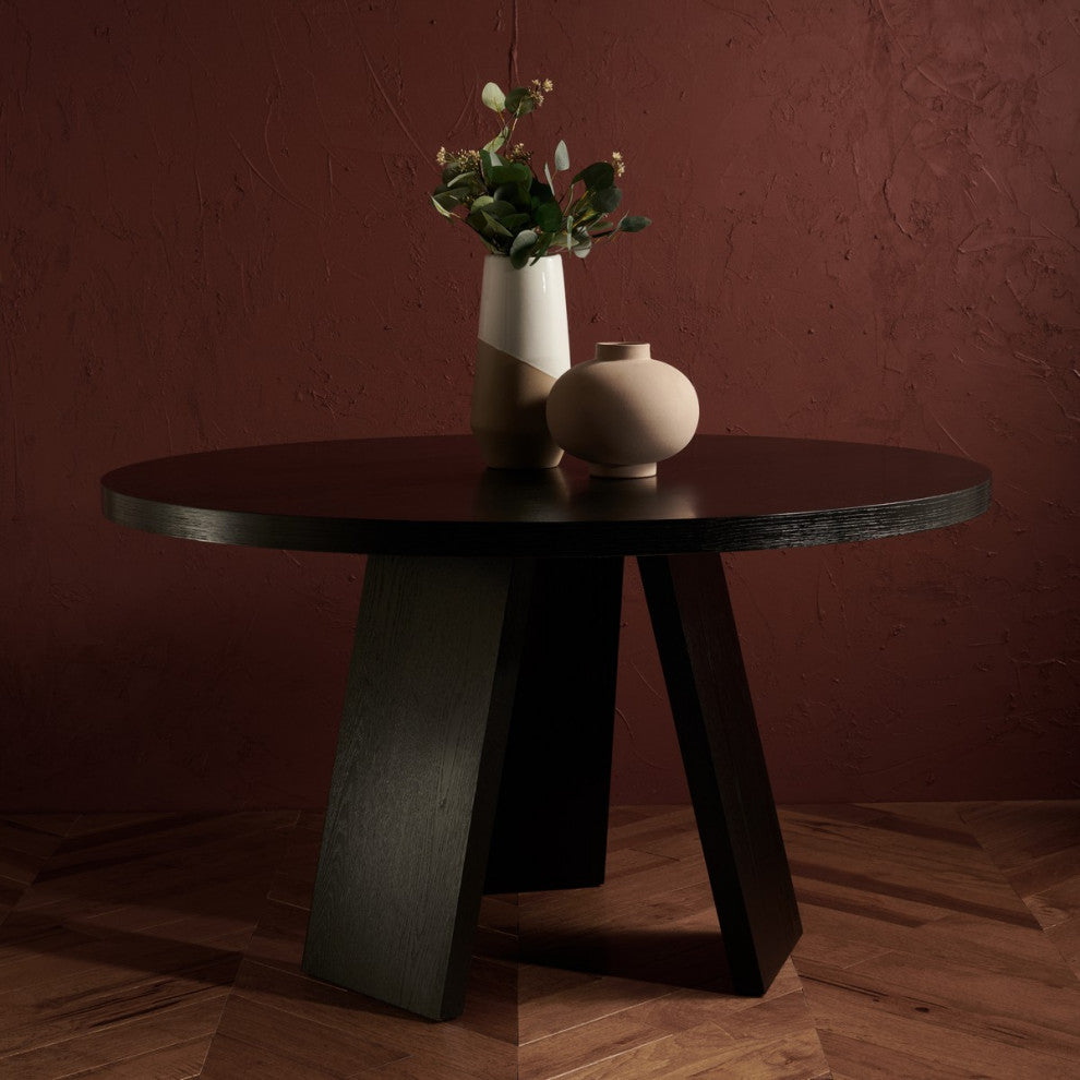 Safavieh Couture Julianna 54" Wood Dining Table, Black