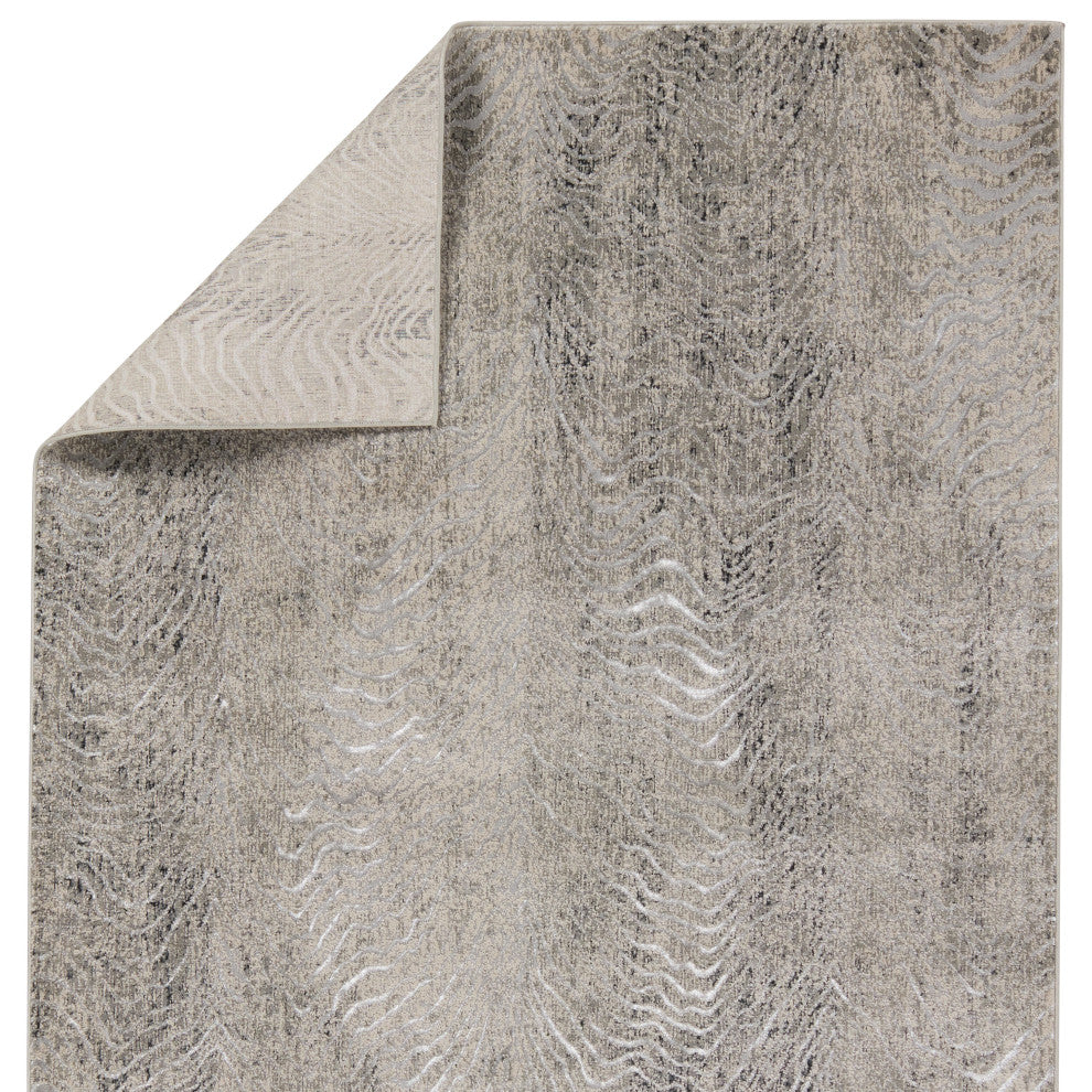 Jaipur Living Dune Animal Pattern Gray/ Taupe Runner Rug 3'3"X12'