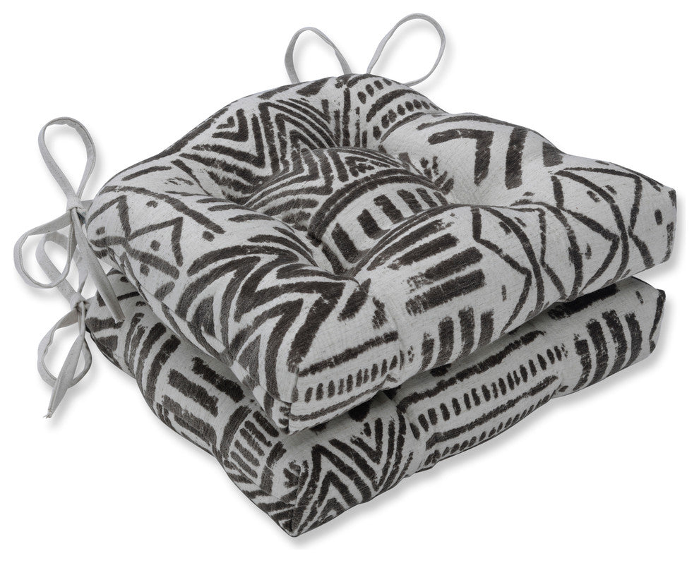 Pillow Perfect Bissau Safari Reversible Chair Pad, Set of 2