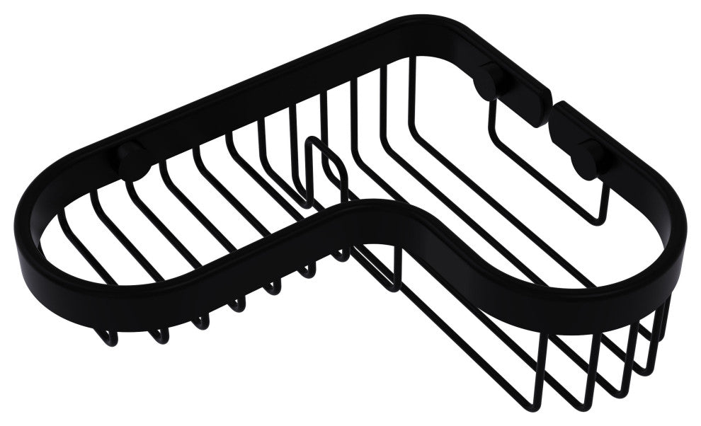 Corner Combination Shower Basket, Matte Black