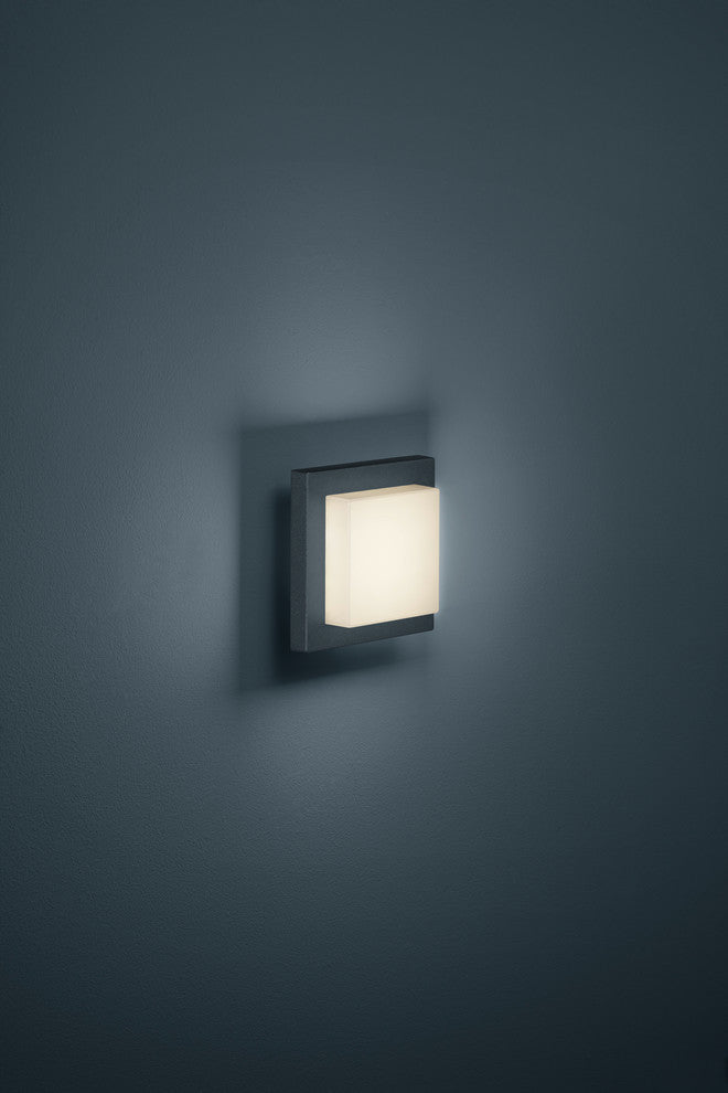 Hondo LED Outdoor Wall Sconce, Charcoal