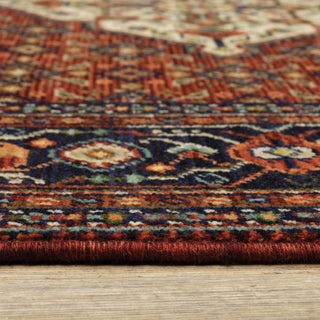 Oriental Weavers Lilihan Indoor Rug Red/ Blue 6'7" X 9'6"