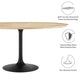 Lippa 60" Wood Dining Table, Black Natural