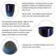 Set of 2 Oversized Eco-Friendly PE Faux Ceramic Planter, Cobalt Blue