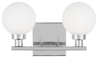 Clybourn 2-Light Bath Vanity, Chrome