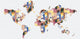 Studio Map Mural, Macke Kourain, Wallpaper, 3 Panels, 124"x60"