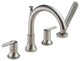 Delta Trinsic Roman Tub With Hand Shower Trim, Stainless, T4759-SS