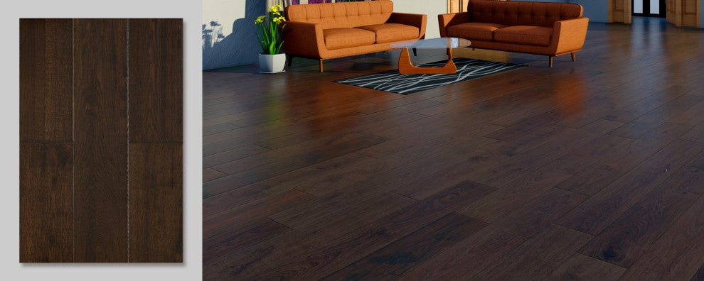 Hickory Autumn Brown 1/2"X7"Xrandom Length Hardwood Flooring(25.26 Sqft/Box)