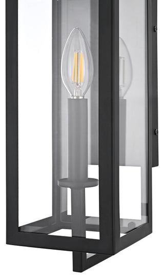Home Living 5" Outdoor Wall Sconce, Black