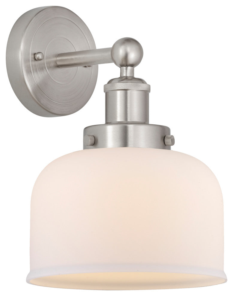 Innovations Bell 1-Light 6.5" Sconce Brushed Satin Nickel