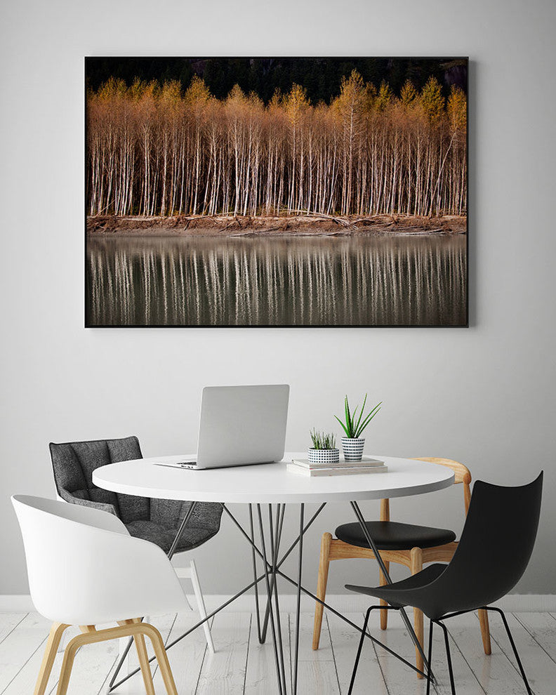 "Golden Visions" Art block Framed Canvas, 14"x11"