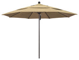11' Fiberglass Umbrella Bronze, Pacifica, Beige, 11'