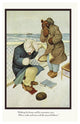 "Teddy Roosevelt's Bears: Teddy B and Teddy G Are Seasick" Paper Art, 22"x32"