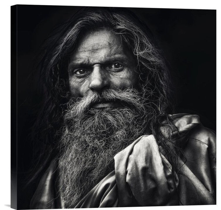 "The Man From Agra" Stretched Canvas Giclee by Piet Flour, 18"x18"