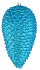Vickerman N187212D 7" Turquoise Matte Glitter Pinecone Christmas Ornament