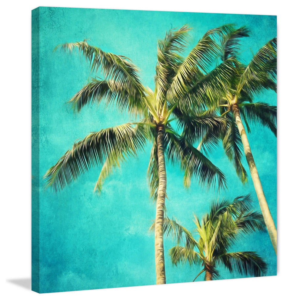 Marmont Hill, "Hawaiian Palm Trees" by Sylvia Cook on Wrapped Canvas, 32x32