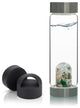 Water Bottle, VitaJuwel ViA Gemwater Bottle, Black Loop Caps, Forever Young