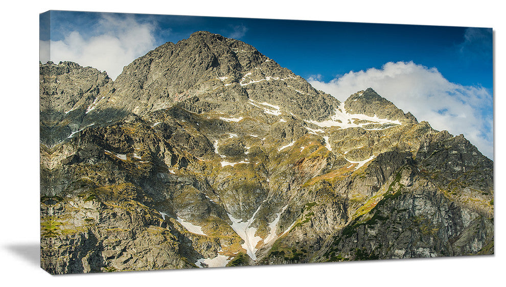 "Rocky Summit in Tatra Mountains" Landscape Wall Art, 32"x16"