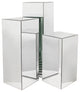 Mirror Block Column or Pedestal, Silver, Large