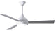 Matthews Fan, Donaire Coastal Ceiling Fan, Gloss White, Brushed Stainless Wood