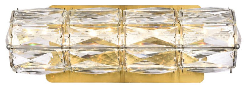 Elegant Lighting 3501W12 Valetta 12"W LED Bath Bar - Gold