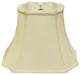 15" Ivory Inverted Rectangle Shantung Lampshade