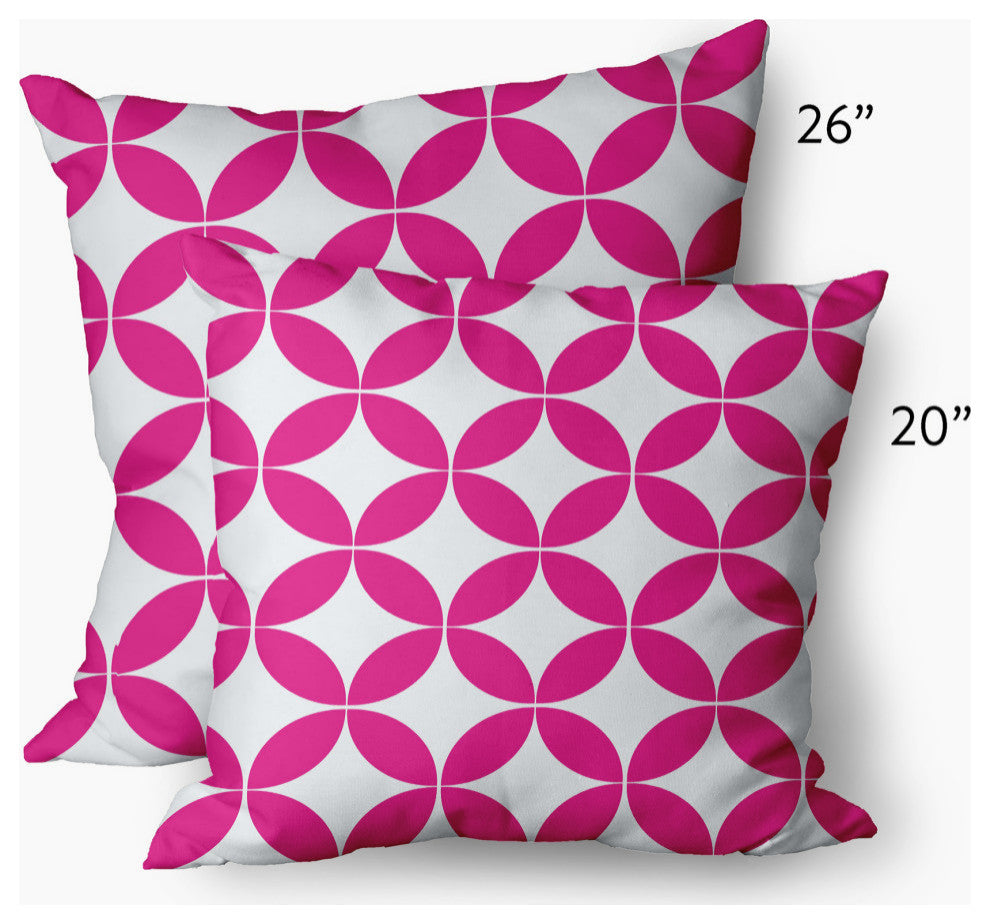 Eye Opener Decorative Throw Pillow, Orchid, 26"x26"