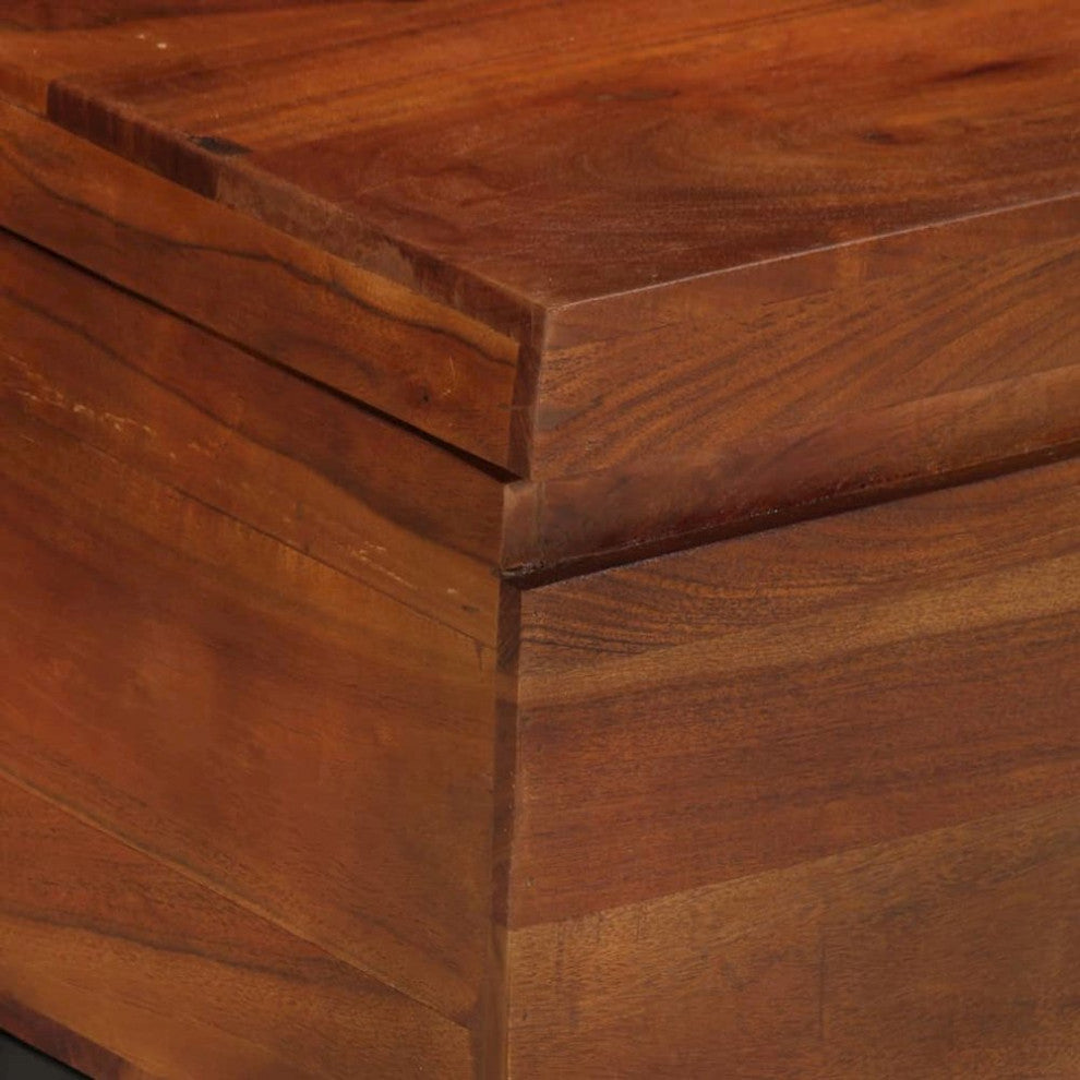 Storage Trunk 43.3X13.8X16.1 Solid Acacia Wood