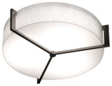 Apex Ceiling Light LED 42W, Espresso/Linen White